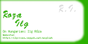 roza ilg business card